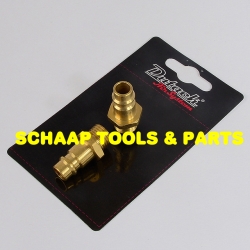 Perslucht Insteeknippel Euro passing met 1/4 buitendraad per 2 verpakt | 4842094